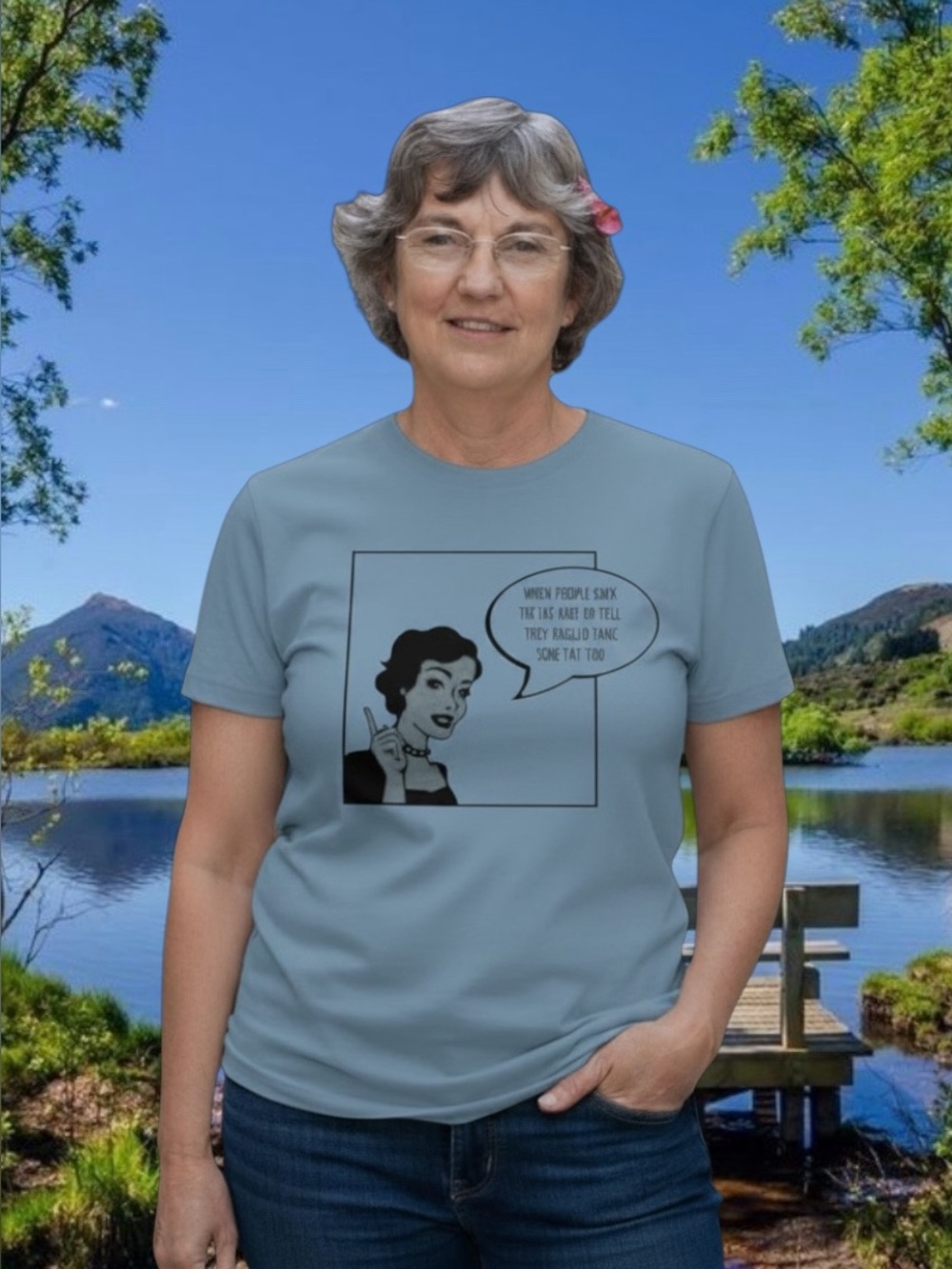 Sarcastic t shirt “people suck the life out of you, take some fat too”.  XL